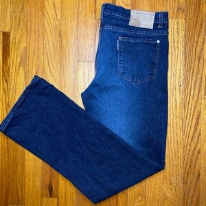Rene Lezard Boot Cut Jeans Size 42 Dark Wash Premium Denim